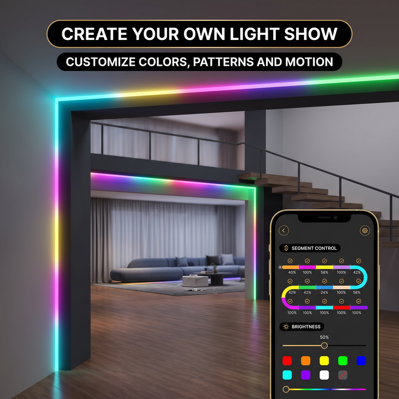 LED STRIP LIGHTS – RGBIC, APP CONTROL & MUSIC SYNC - 7