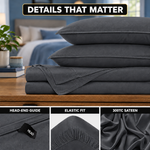 Bamboo Cooling Sheets – 300TC Viscose Sateen Sheet Set - 7