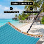 2-Person Outdoor & Indoor Hammock with Adjustable Height, Pillow & Stand – Portable, Sturdy, Colorful - 7