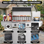 Grate for Outdoor Backyard BBQ Cooking - 7