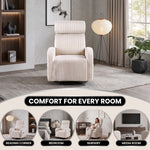 Swivel Accent Chair with Storage, 360 Degree Velvet Small Accent Chair, No Assembly Comfy Bedroom Chair for Living Room, Reading, Dressing Room - 7