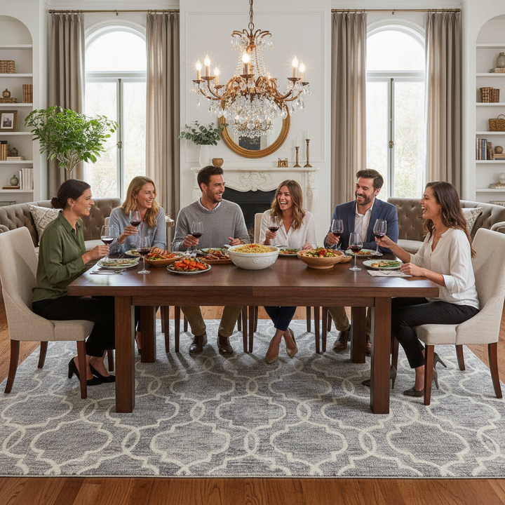 10' X 14' Ivory And Gray Wool Geometric Hand Tufted Area Rug