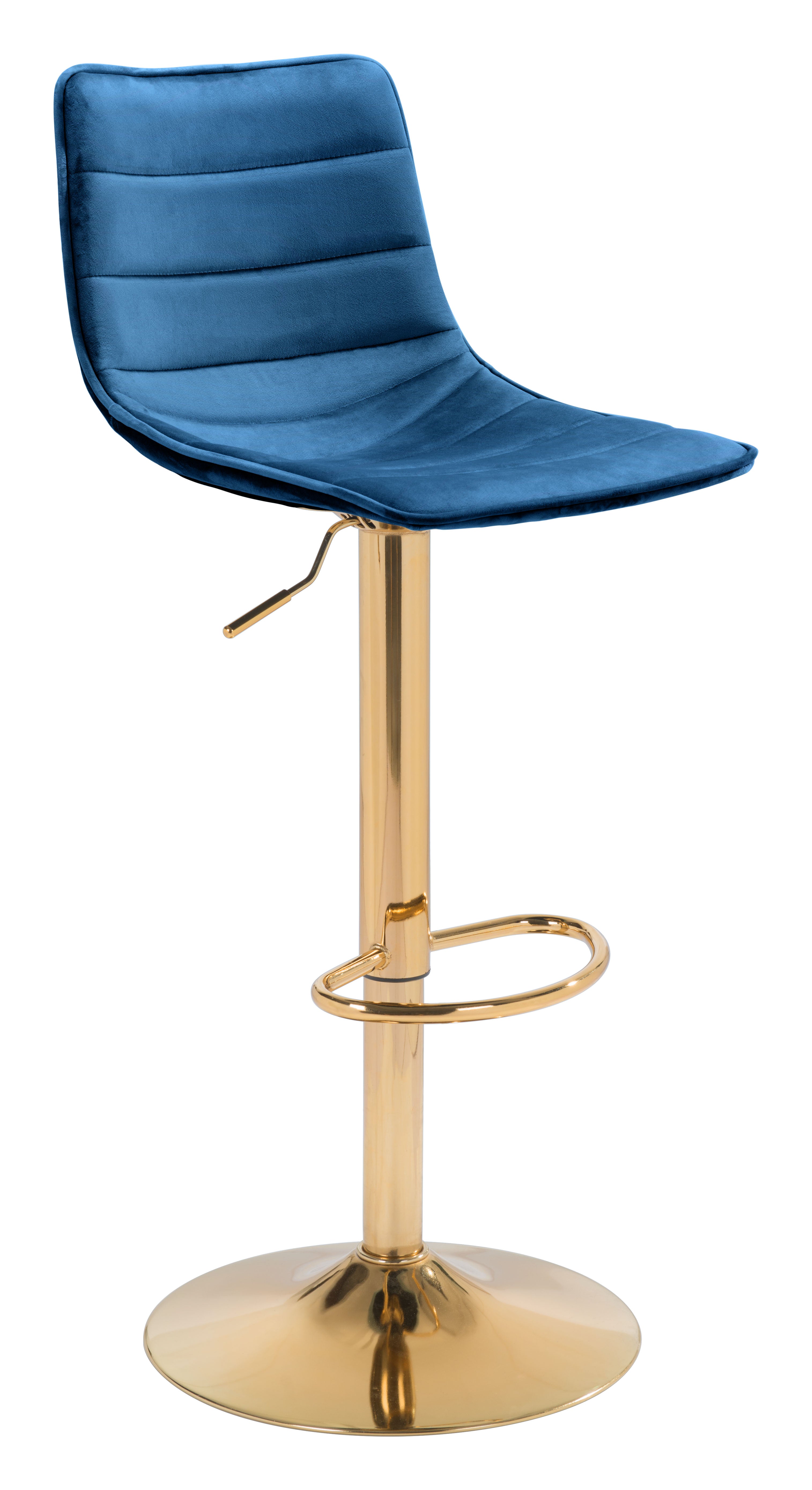 Prima Barstool Dark Blue & Gold