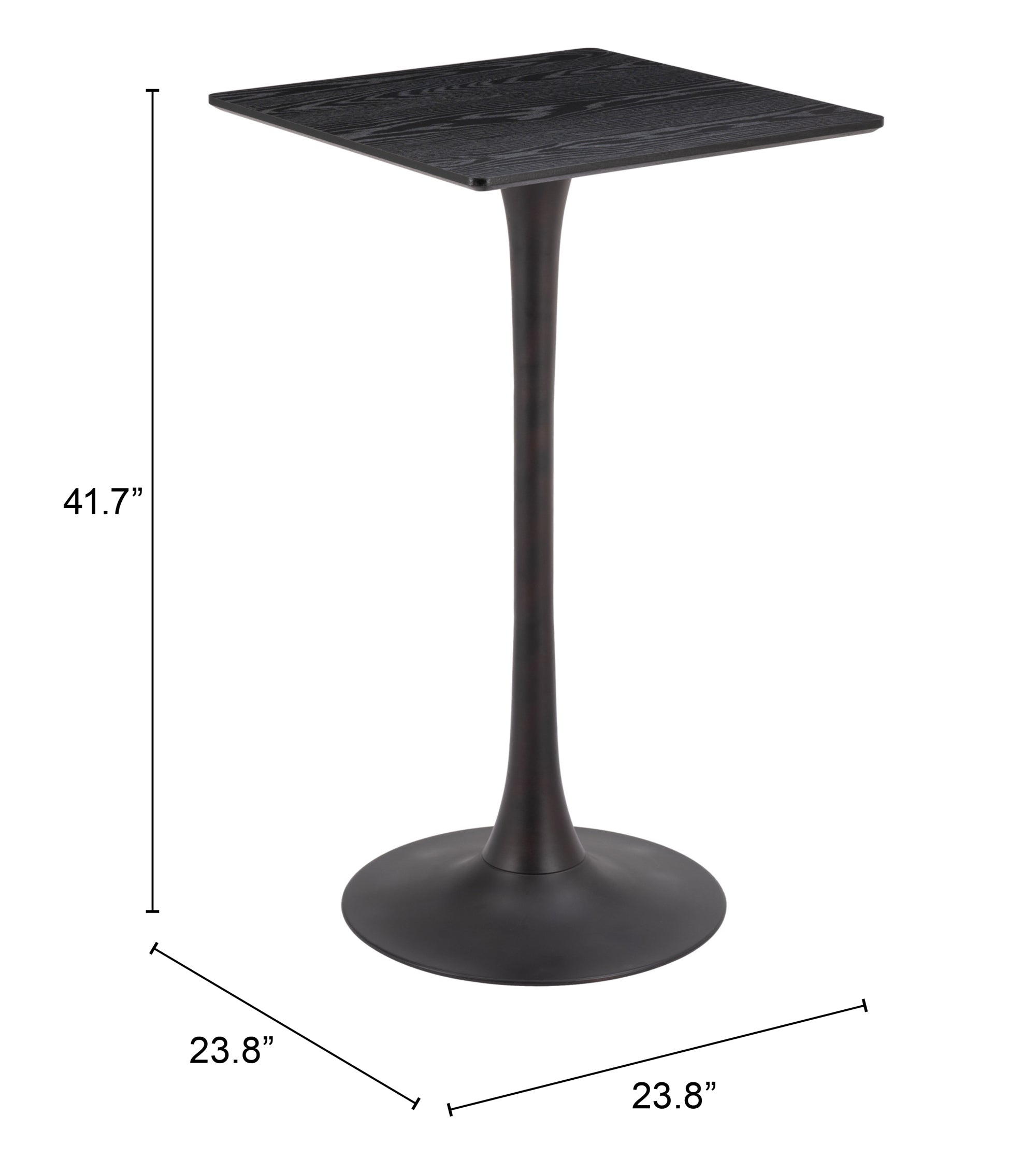 Valleta Bar Table Black