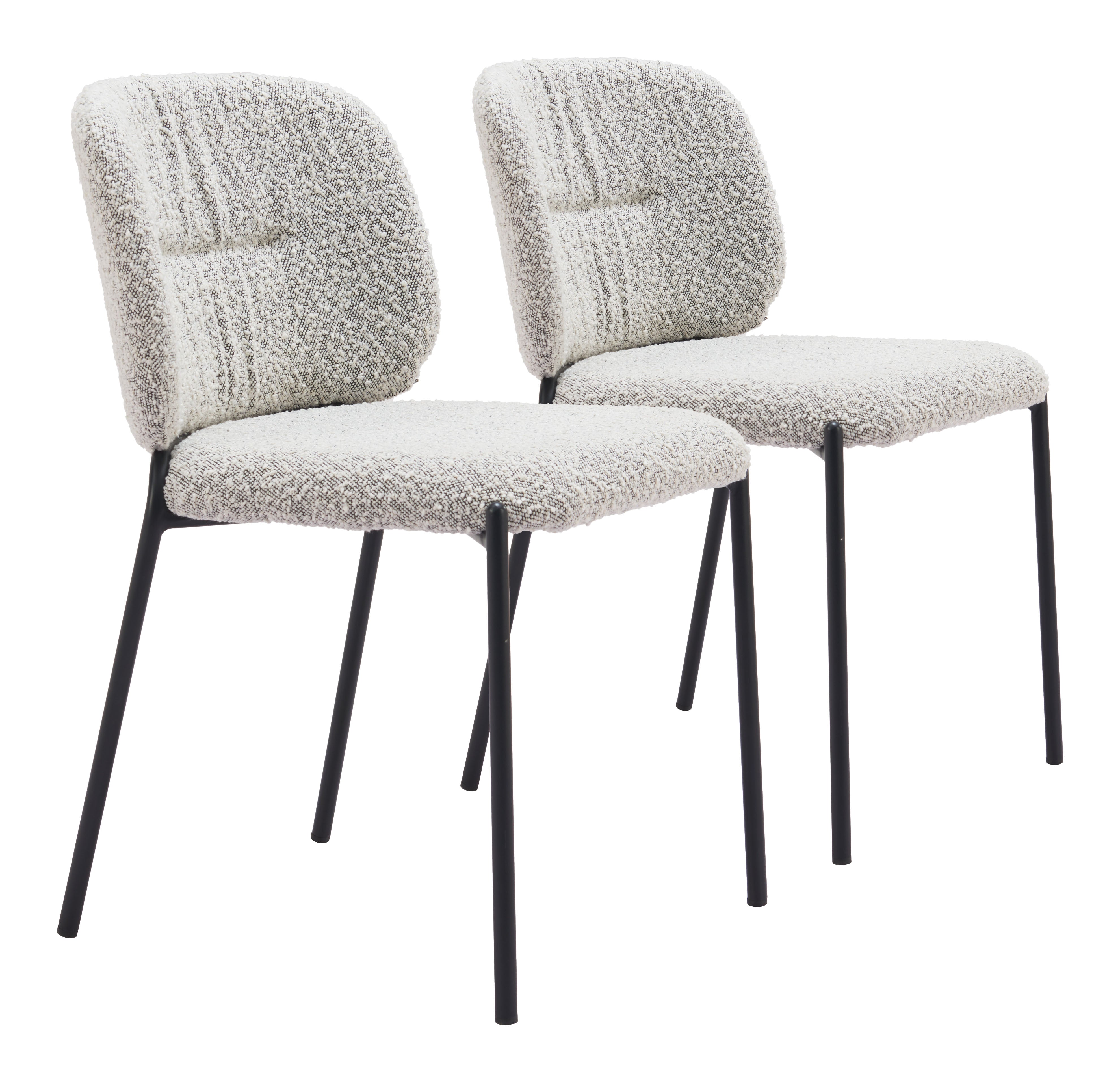 Plat Dining Chair (Set of 2) Gray