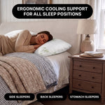 Adjustable Cooling Shredded Memory Foam Pillows, Set of 2 – Standard, Queen & King - 7f