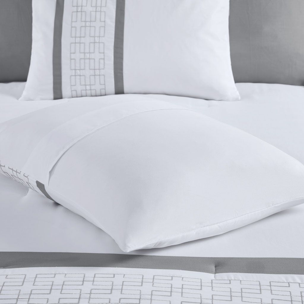 8-Piece Embroidered Comforter Set