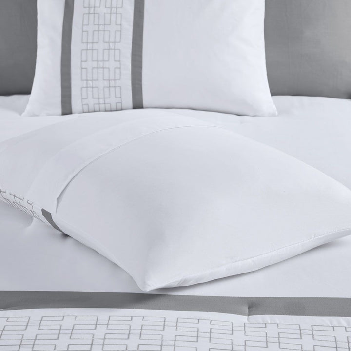 8-Piece Embroidered Comforter Set