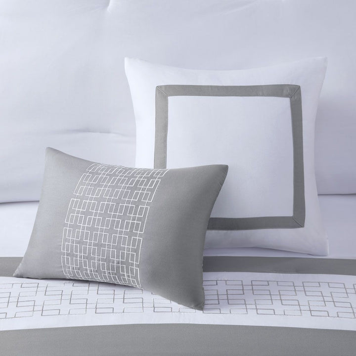 8-Piece Embroidered Comforter Set