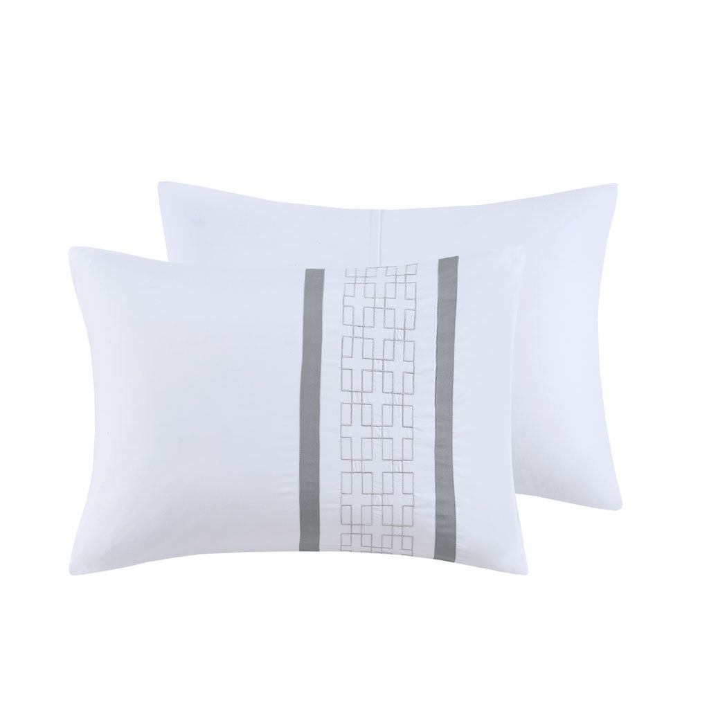 8-Piece Embroidered Comforter Set