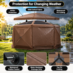 15x15 Pop-Up Gazebo Screen Tent – Large Outdoor Screen House with Mesh Walls & Carry Bag - 8.
