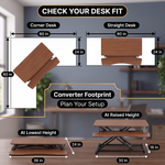 Standing Desk Converter – Adjustable Sit-to-Stand Desk Riser - 8.