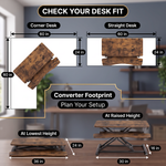 Standing Desk Converter – Adjustable Sit-to-Stand Desk Riser - 8.