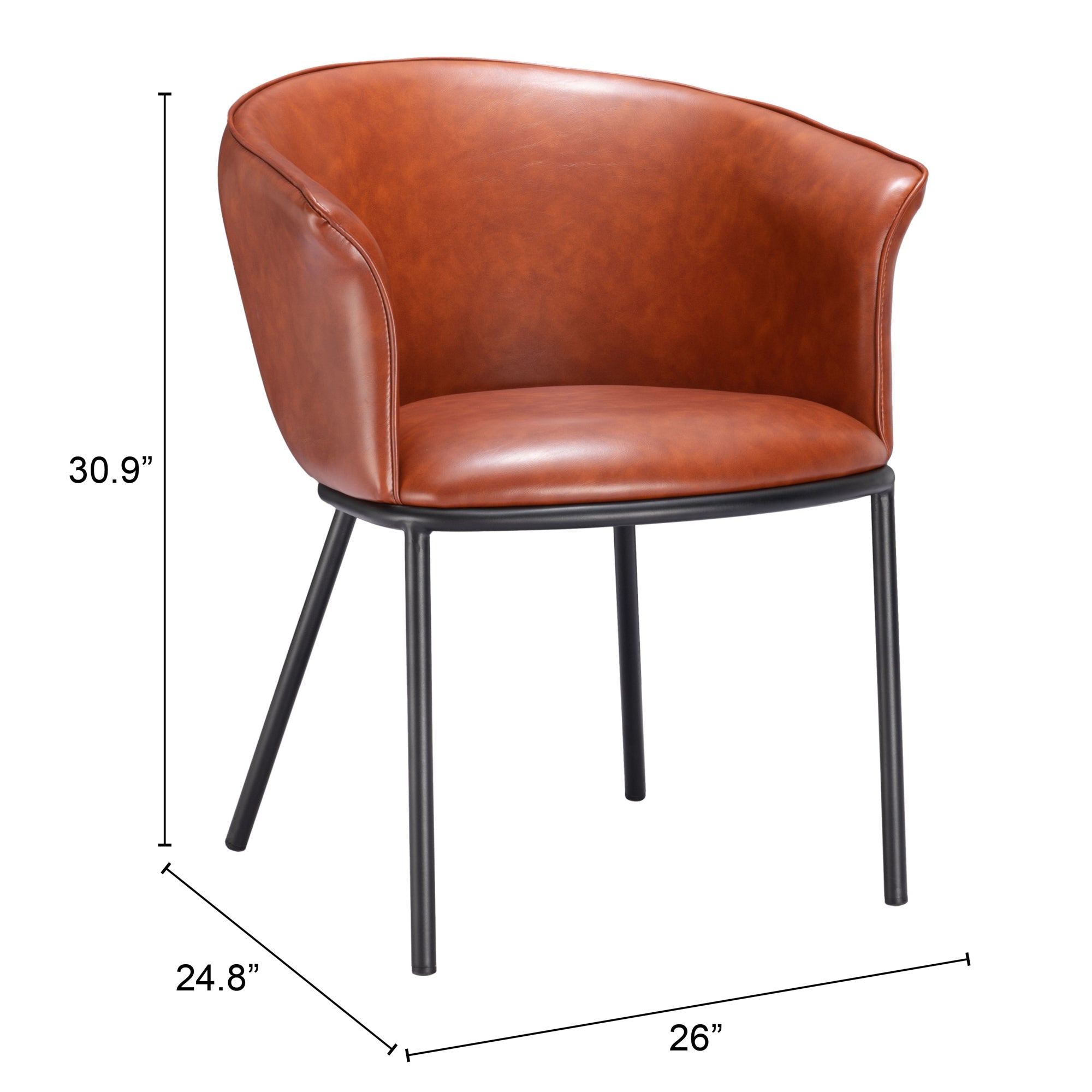 Garston Dining Chair Brown