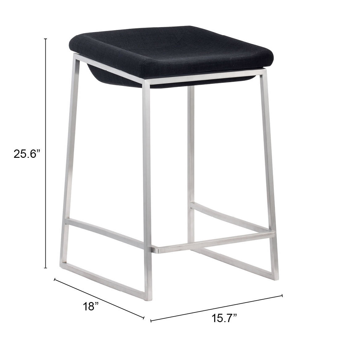 Lids Counter Stool Dark Gray