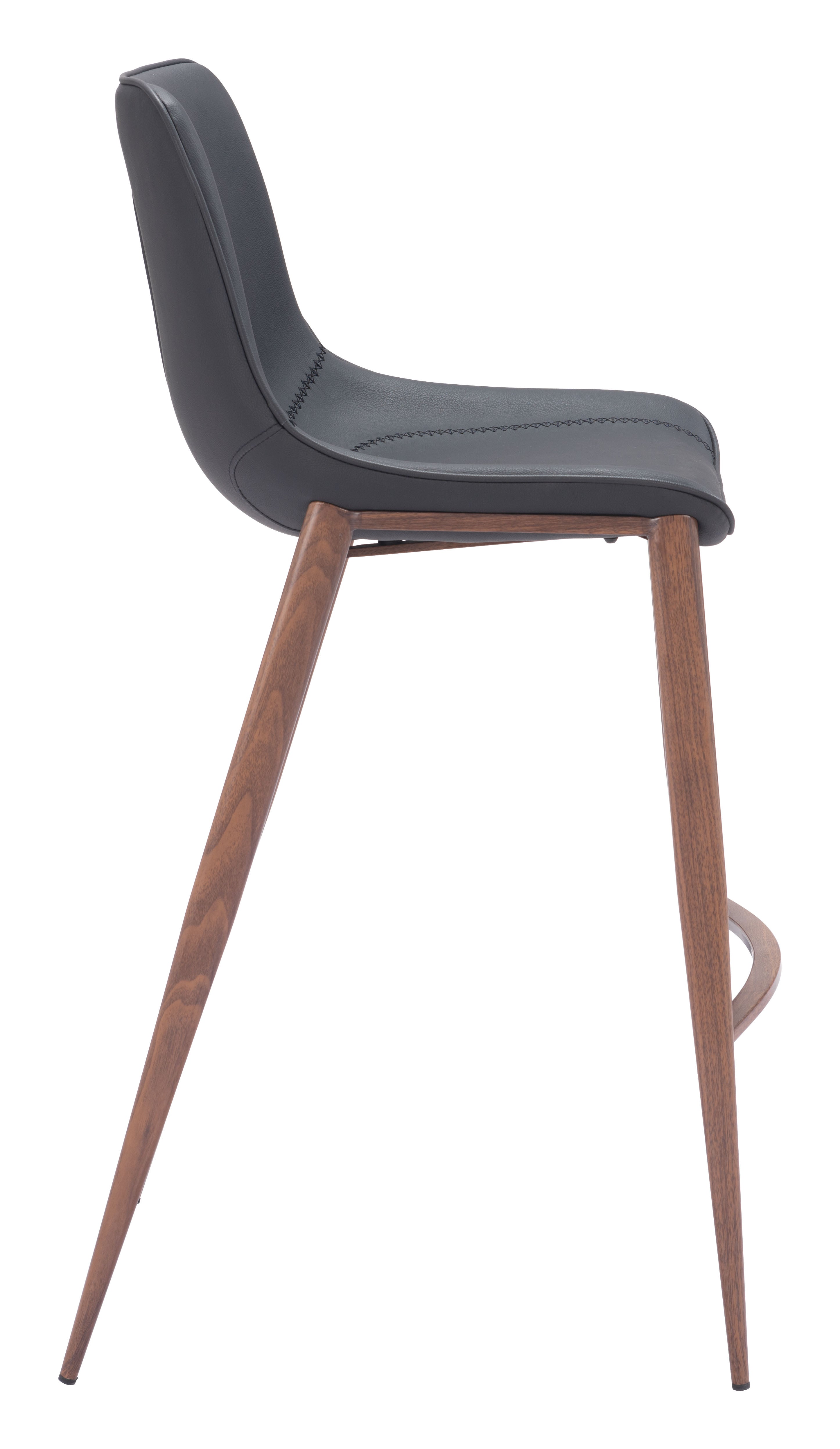 Magnus Barstool Black & Walnut