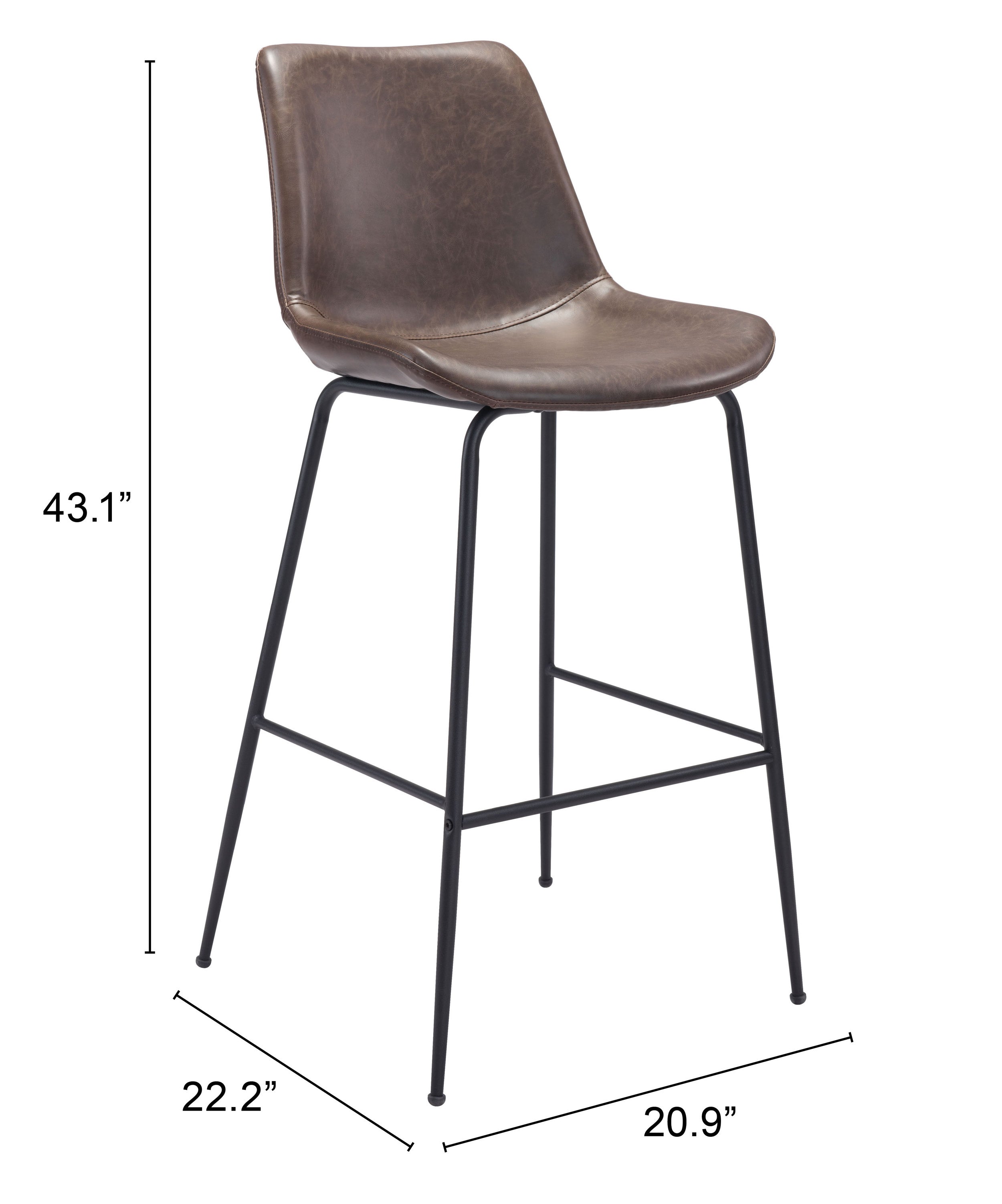 Byron Barstool Brown