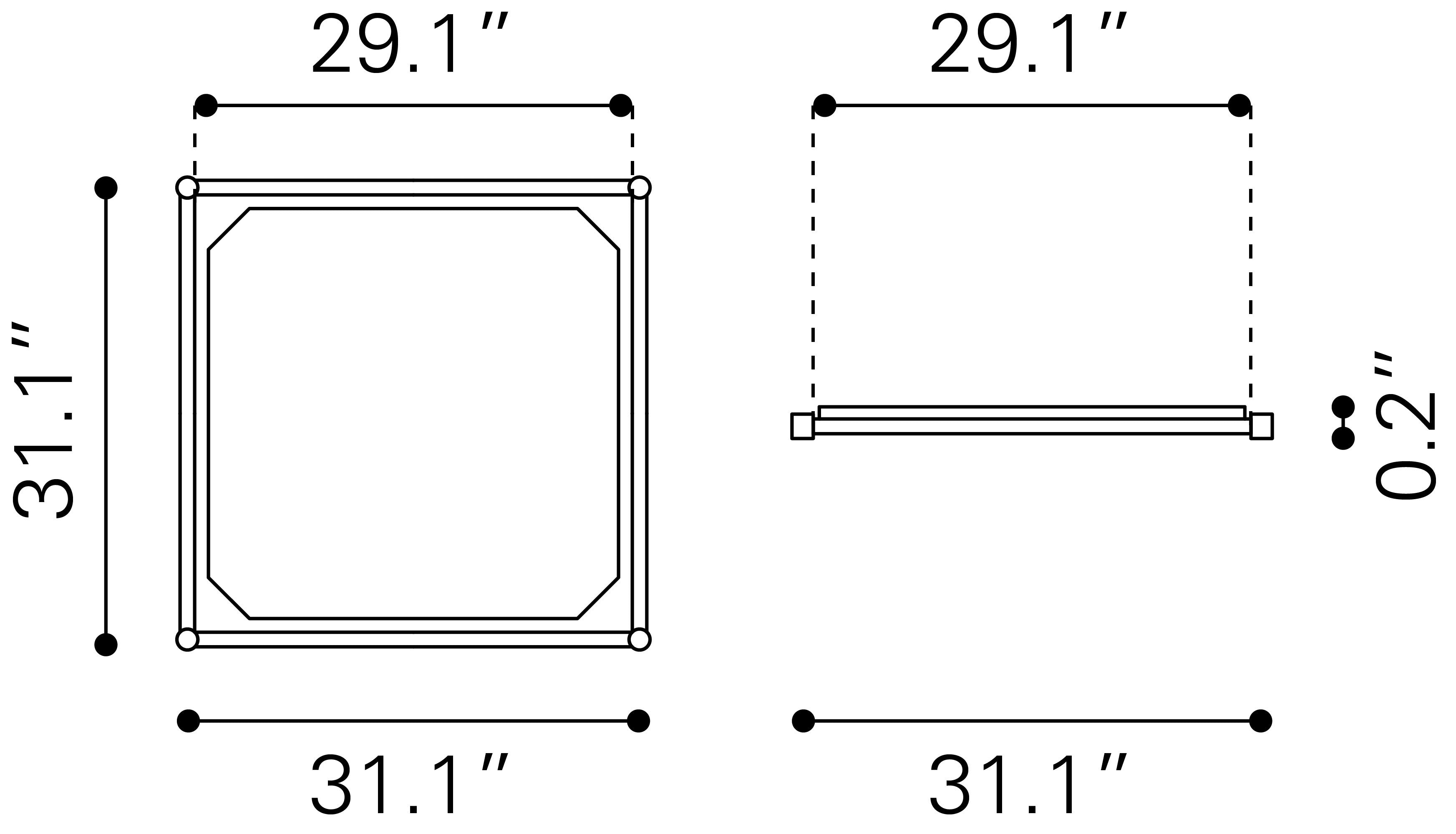 Zuo Adjustable Shelf Light Gray