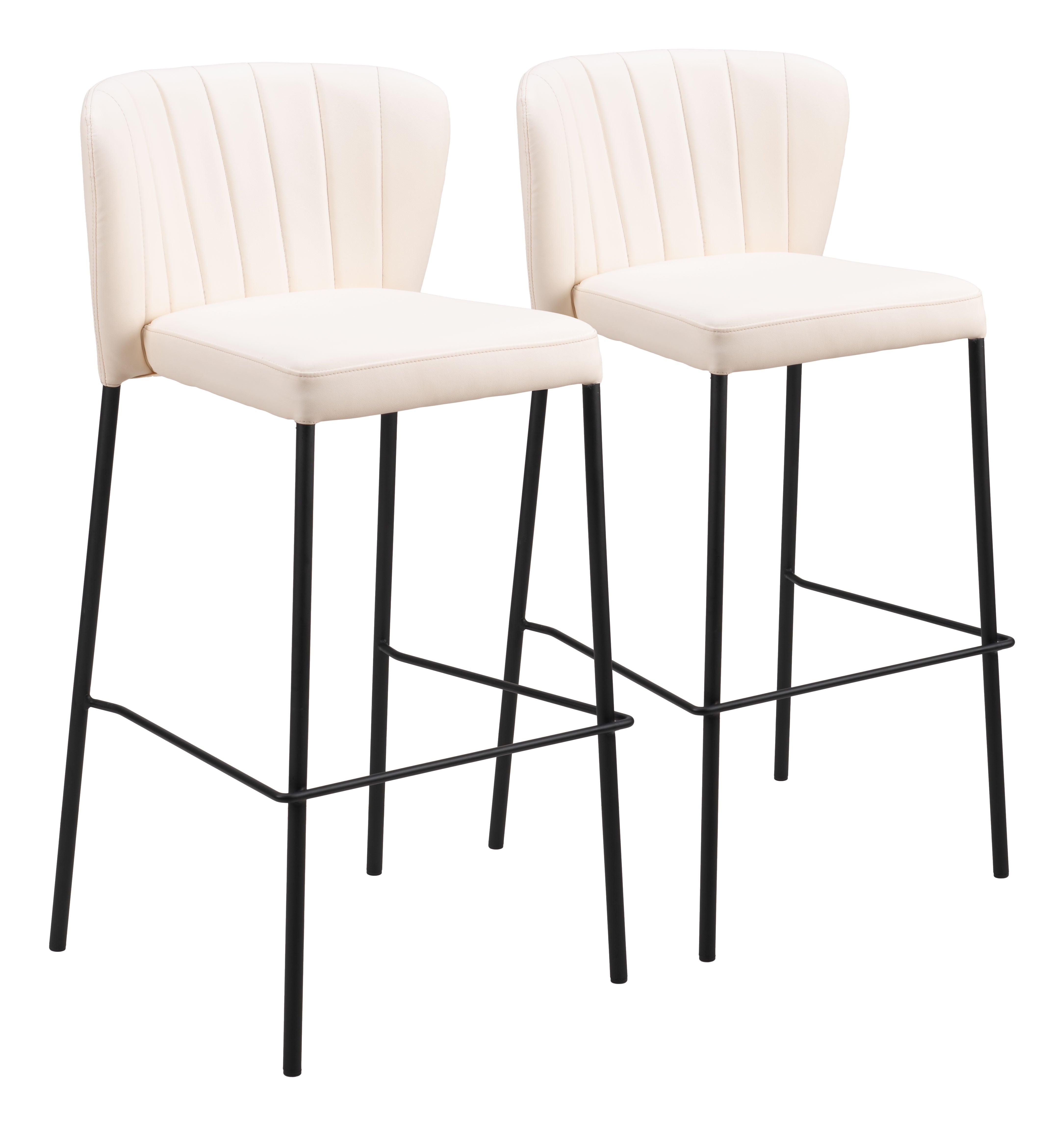 Linz Barstool (Set of 2) Cream