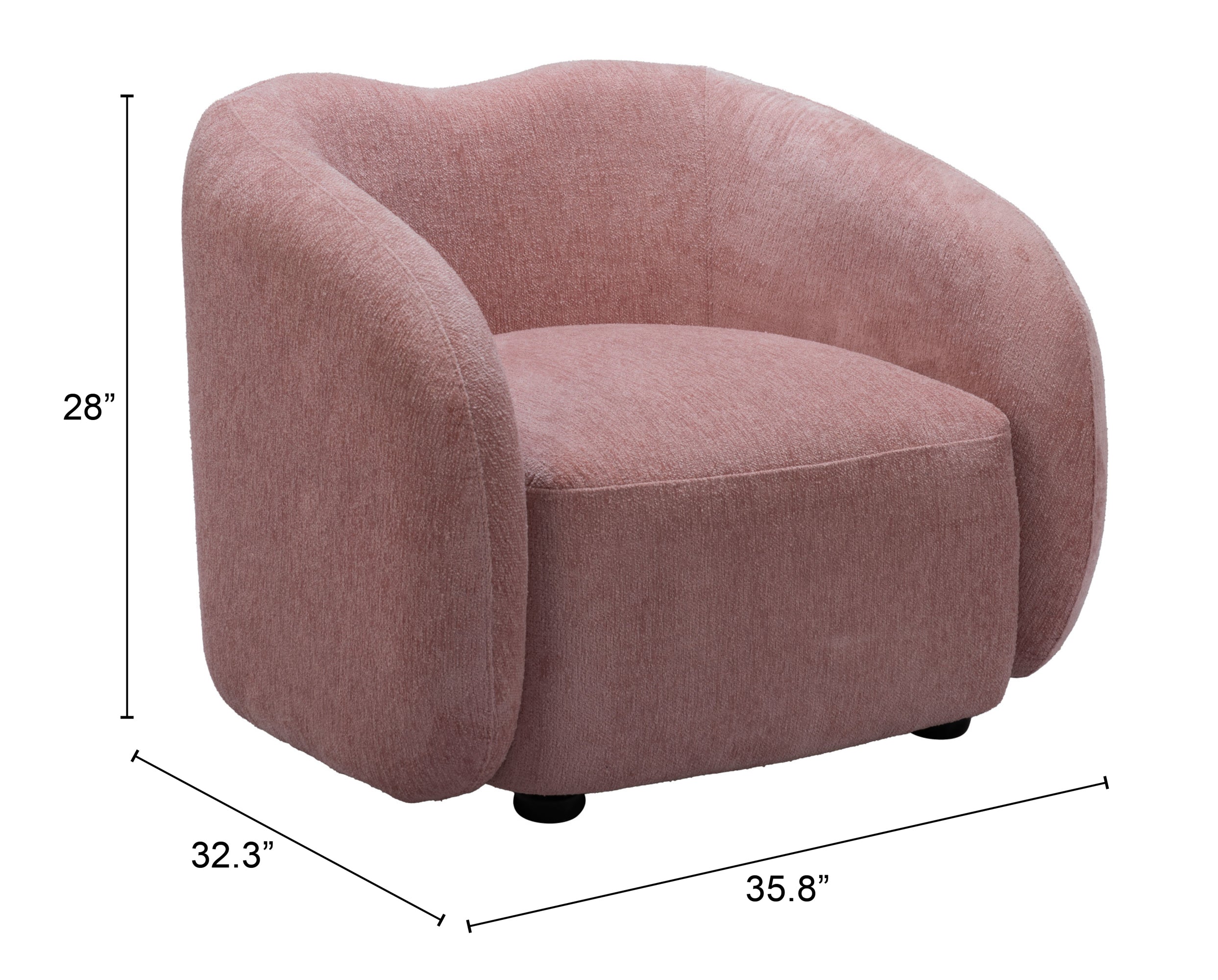 Tallin Accent Chair Mauve Pink