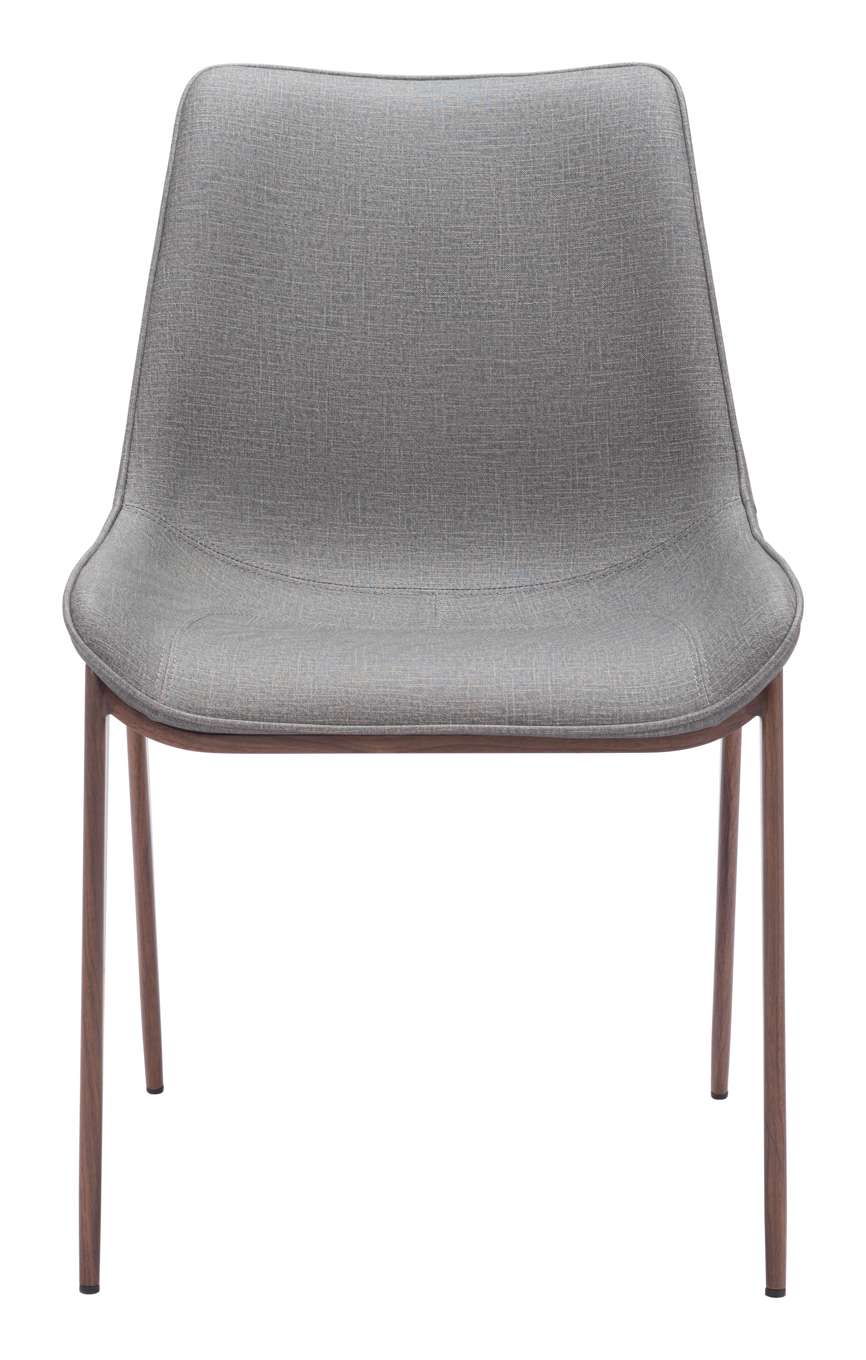 Magnus Dining Chair Slate Gray & Walnut