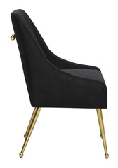 Maxine Dining Chair Black & Gold