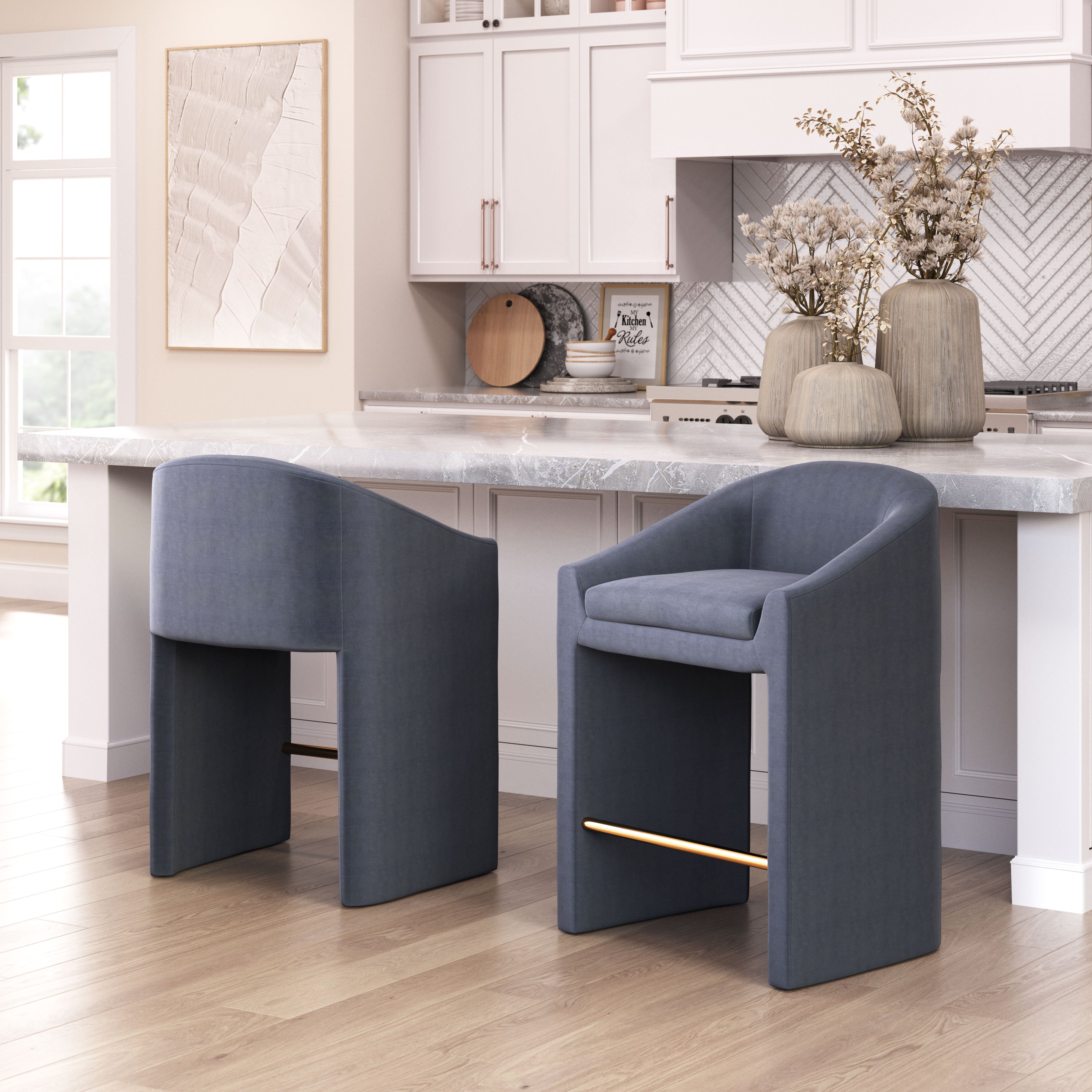 Emas Counter Stool Midnight Gray