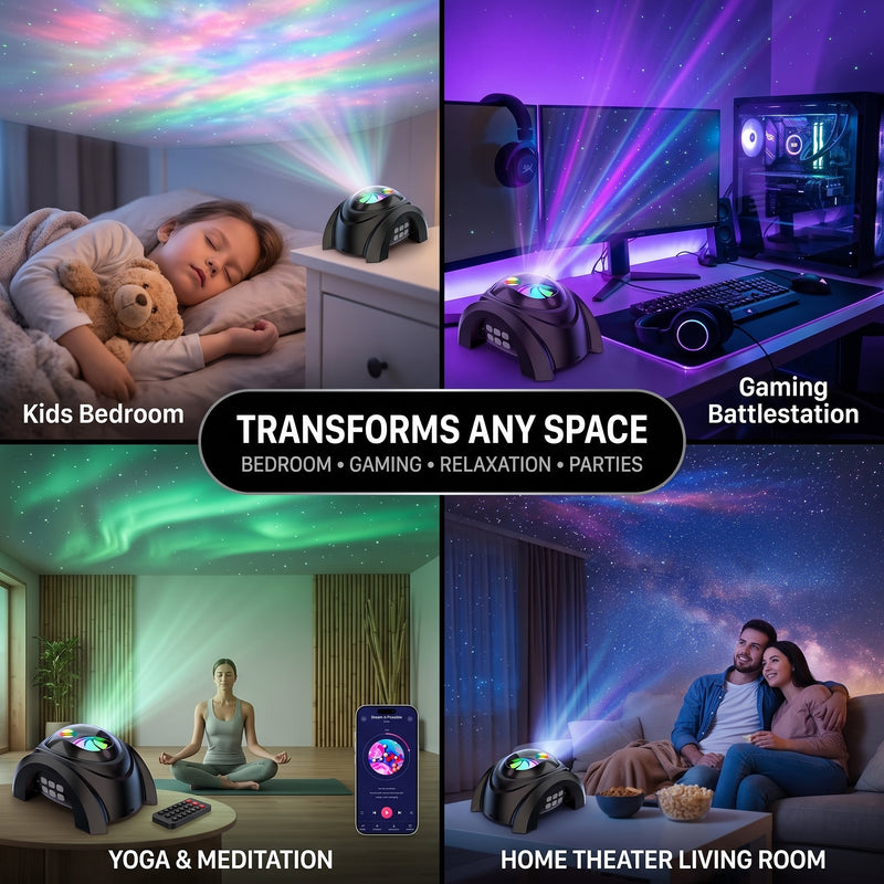 GALAXY PROJECTOR – WHITE NOISE, BLUETOOTH SPEAKER & REMOTE - 8 - Copy