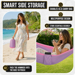 Portable Camping Hammock with Tree Straps – Lightweight Nylon Travel Hammock - 8