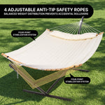 2-Person Hammock with Adjustable-Height Stand, Pillow & Carrying Bag - 8