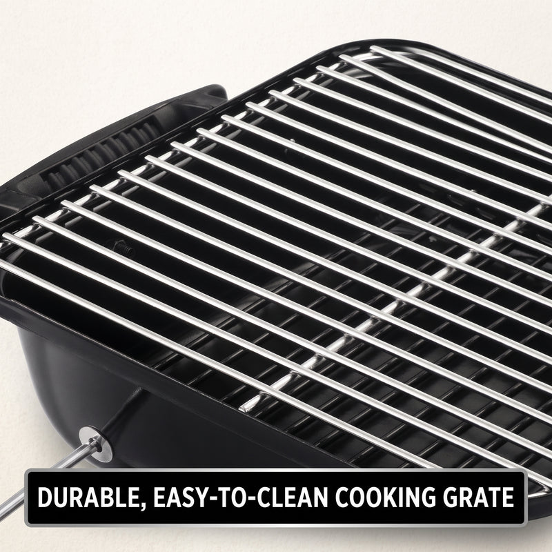 PORTABLE TABLETOP BBQ GRILL – CHARCOAL OUTDOOR GRILLS FOR CAMPING, PATIO, BEACH & BACKYARD - 8