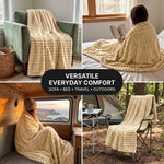 Throw Blanket – Soft, Lightweight Ribbed Design - 8