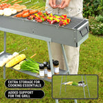 PORTABLE CHARCOAL HIBACHI GRILL – COMMERCIAL-QUALITY FOLDABLE BBQ GRILL FOR CAMPING, BACKYARD & OUTDOOR COOKING - 8