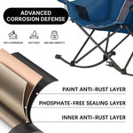 Oversized Folding Rocking Camping Chair with Padded Headrest - 8