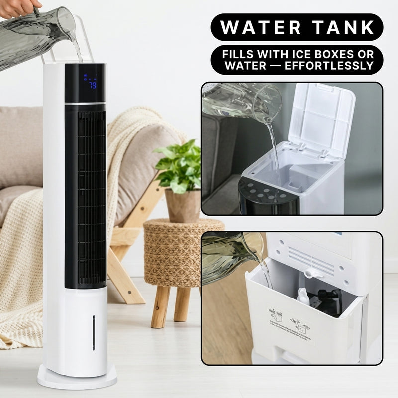 3-in-1 Evaporative Air Cooler Tower Fan with Remote Control - 8