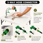 Folding Fish Cleaning Table with Sink & Sprayer Options - 8