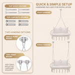 2-Person Hanging Hammock Chair with Cushion – Boho Macrame Swing for Indoor & Outdoor Relaxation - 8