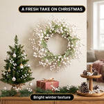 CHRISTMAS BERRY WREATH FOR FRONT DOOR – WINTER PINE HOLIDAY DÉCOR - 8
