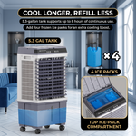 3-in-1 Evaporative Air Cooler Tower Fan with Remote Control - 8