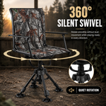 Portable Adjustable Hunting Chair with Swivel & Heated - 8