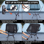 Ultralight Folding Camping Chair – Portable Outdoor High-Back Seat - 8