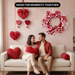 VALENTINE WREATHS FOR FRONT DOOR – HEART & BERRY FLORAL WREATH FOR VALENTINE’S DAY DÉCOR - 8