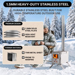 PORTABLE WOOD STOVE FOR CAMPING, TENT STOVE - 8