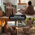 Throw Blanket – Soft, Lightweight Ribbed Design - 8