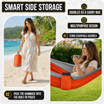 Portable Camping Hammock with Tree Straps – Lightweight Nylon Travel Hammock - 8