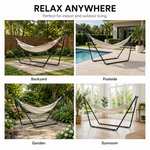 Adjustable 9-14FT Heavy-Duty Hammock Stand – 550-660LBS Outdoor/Indoor Steel Frame - 8