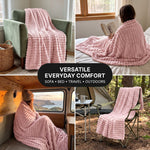 Throw Blanket – Soft, Lightweight Ribbed Design - 8