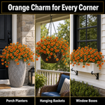 Artificial Fall Flowers for Outdoors – UV-Resistant, 12 Bundles - 8