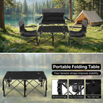 Outdoor 4-Piece Folding Chair and Table Set – Perfect for Camping and Picnics - 8