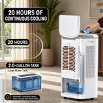 3-in-1 Evaporative Air Cooler Tower Fan with Remote Control - 8